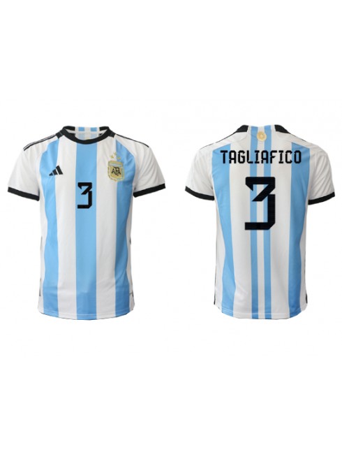 Argentinien Nicolas Tagliafico #3 Heimtrikot WM 2022 Kurzarm
